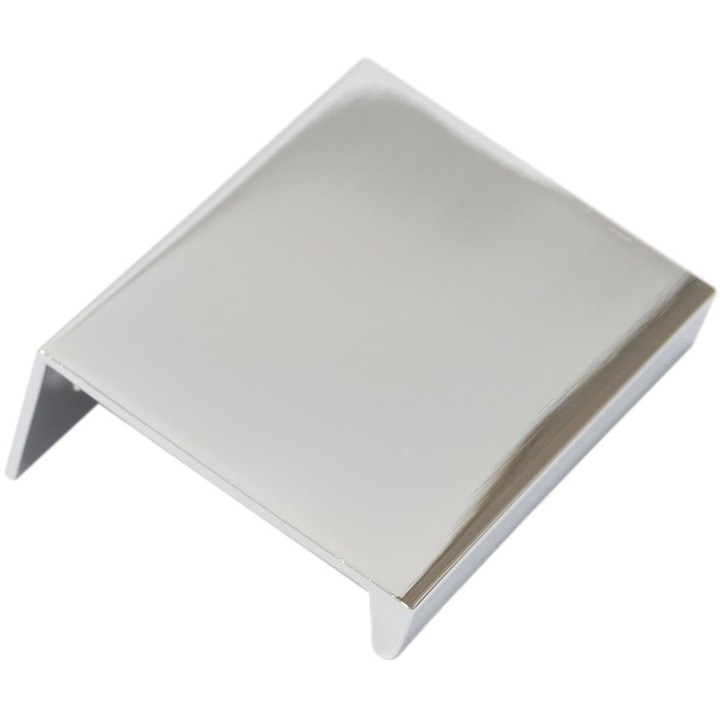 Set 2 x Maner Hexis, aluminiu, finisaj crom lucios, 32 mm