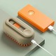 Perie 3 în 1 cu aburi pentru câini și pisici, Brivoo, reîncărcabilă USB, masaj, portocalie/bej