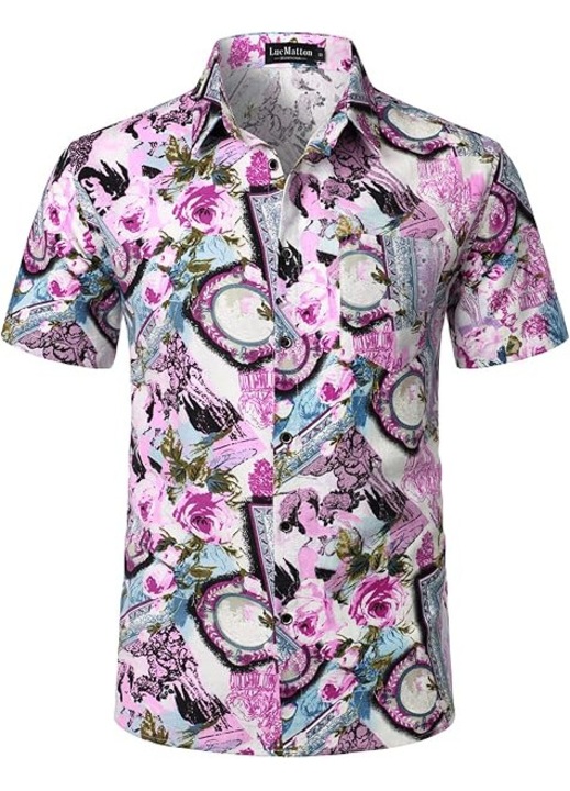 Cămașă Bărbațească Slim Fit LucMatton, Multicolor, Bumbac și In, Mărimea S