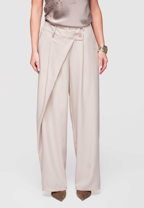 Elegáns, bő szabású nadrág LARICA OW-PA-E0003, Bézs, One Size