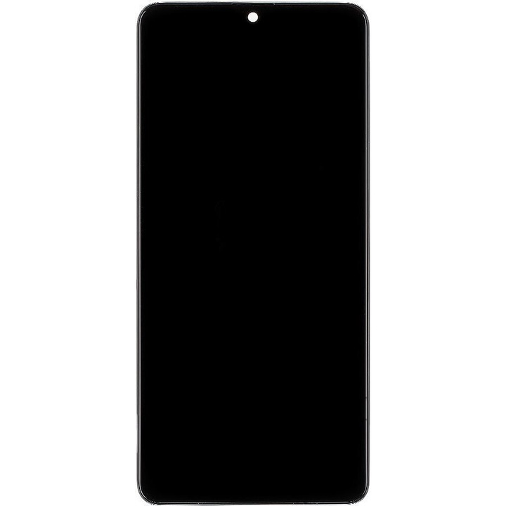 Display LCD + Unitate Touch + Capac Front pentru Samsung A415 Galaxy A41 Negru (Incell) Set