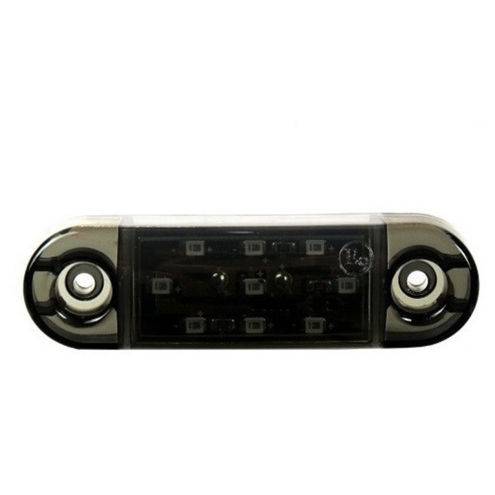 Lampa de gabarit 9 smd geam fumuriu lumina rosie, 12v-24v