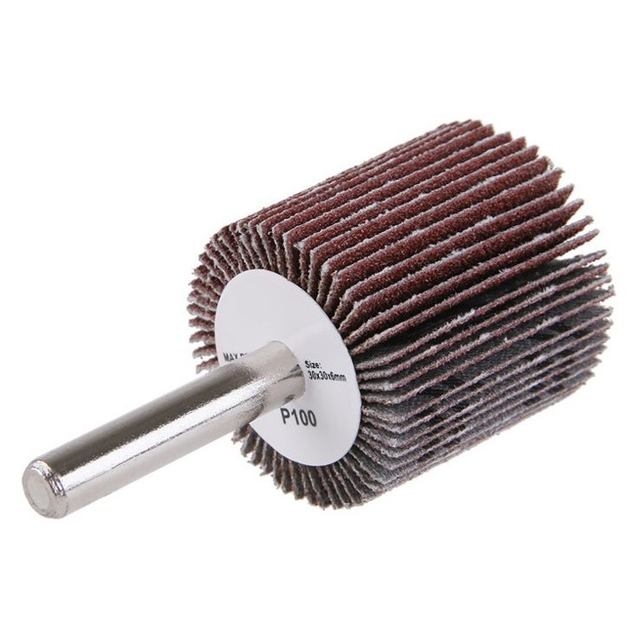 Csapos lamellás csiszolókorong 30 x 30 x 6 mm / P100