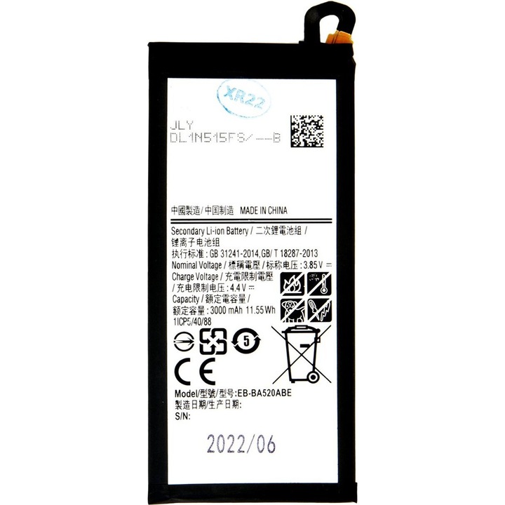 Kompatibilis akkumulátor EB-BA520ABE Samsung Li-Ion 3000mAh