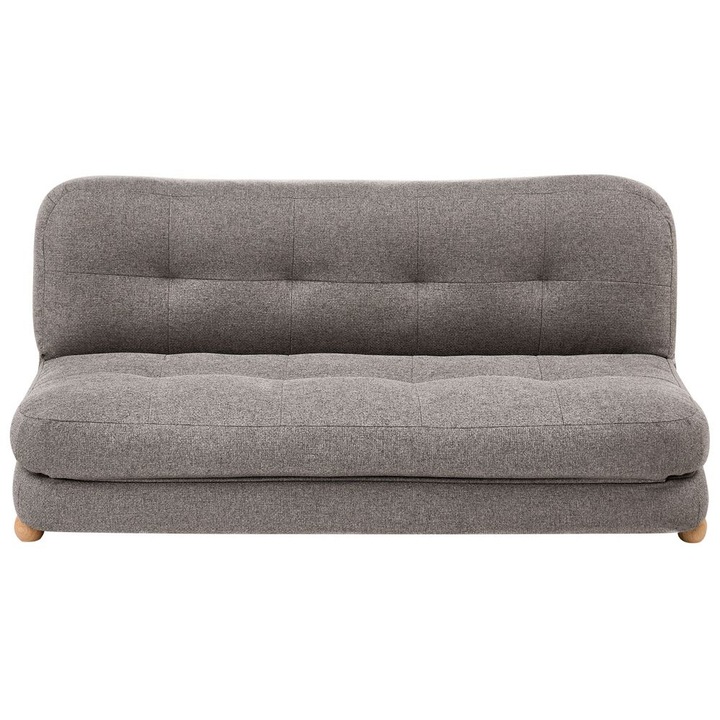 Kanapéágy 2 személyes Esbjerg Művászon Sötétszürke