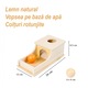 Montessori oktató fajáték, golyópálya és alagút modell, 4 darab, játék a motoros készségek és a koordináció fejlesztésére, 12+ hónapos gyerekeknek, 24 x 12 x 8,5 cm, többszínű