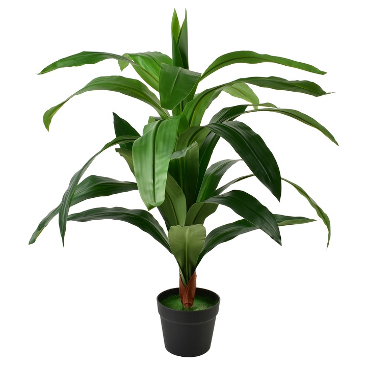 Műnövény, szintetikus, Mondex, Viridis dracéna, 90 cm, zöld, 1 db