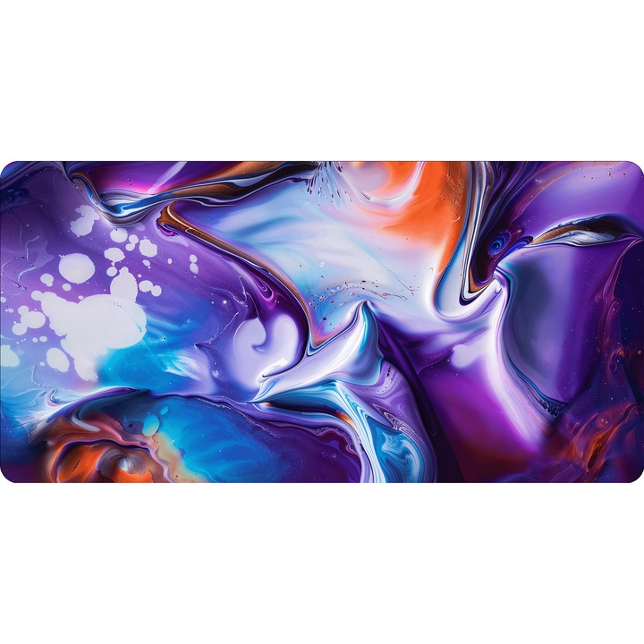 Mousepad Liquid Art Deskmat Vibrant Fluid 700x350x2mm margini drepte necusute Motrix