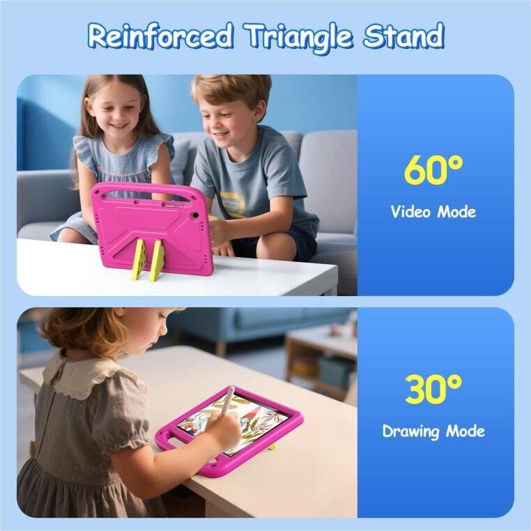 Husa tableta Dux Ducis Puff pentru Samsung Galaxy Tab A9 Plus 11.0, roz, pentru copii