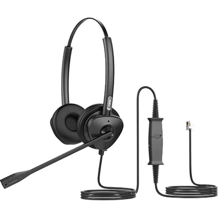 Casti PC Fanvil HT302-U, USB, reducere zgomot, negru