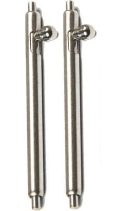 Pini ceas 22mm, Tactical, inox, set 2 bucati, argintiu