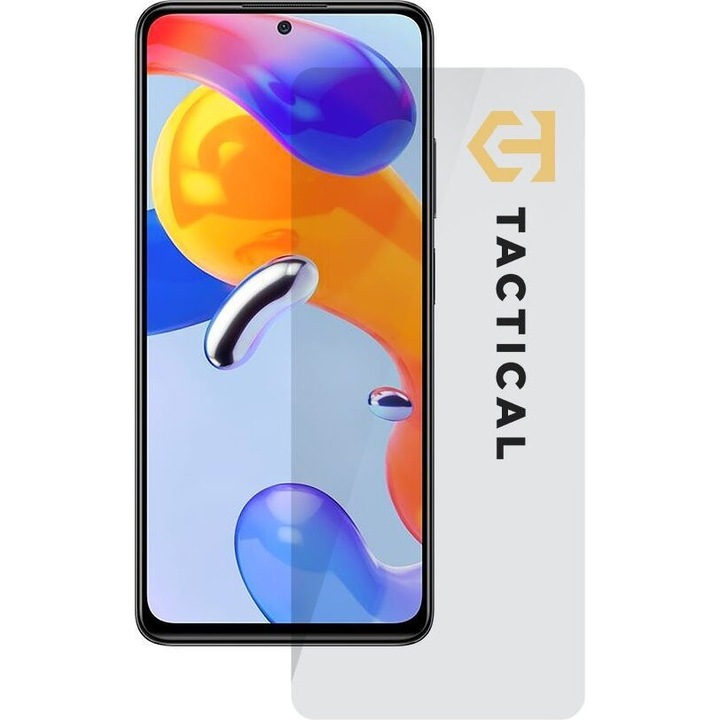 Folie protectie telefon Tactical, sticla securizata 2.5D, 9H, 0.33mm, pentru Xiaomi Redmi Note 11 Pro 5G/11 Pro+, transparent