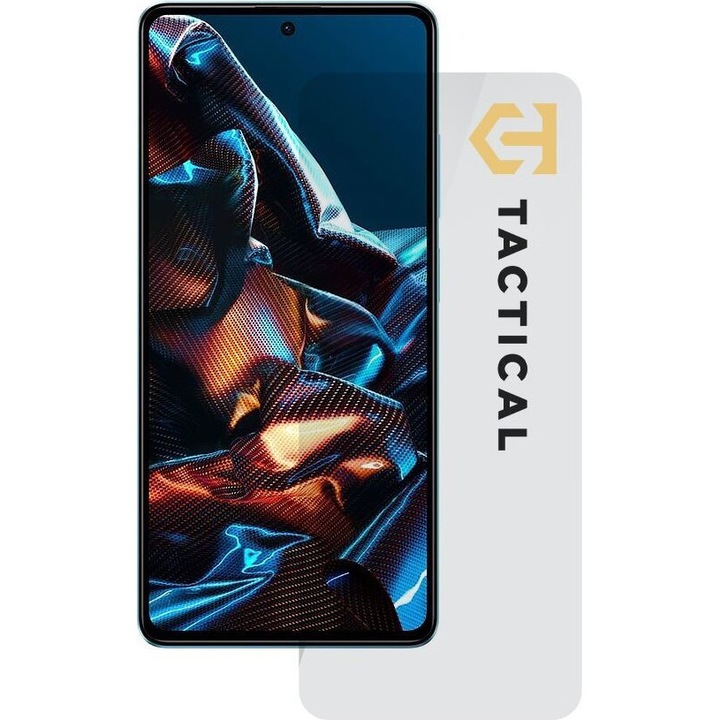Folie de protectie din sticla Tactical 2.5D pentru Poco X5 Pro 5G, 0.33mm, duritate 9H, transparent