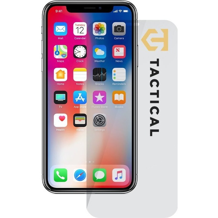 Tactical 2.5D üveg védőfólia, 9H, átlátszó, Apple iPhone 11 Pro/XS/X készülékhez