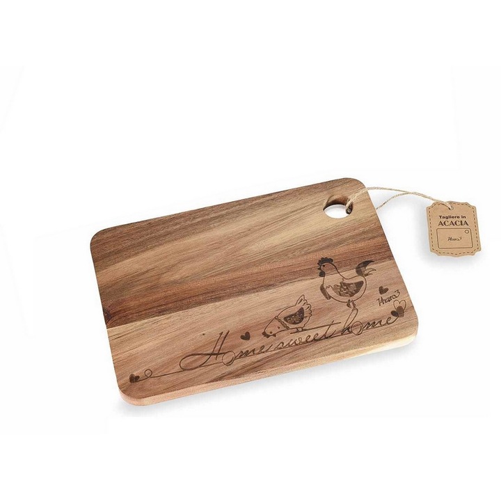 Platou servire lemn acacia maro cm 28 x 20 H