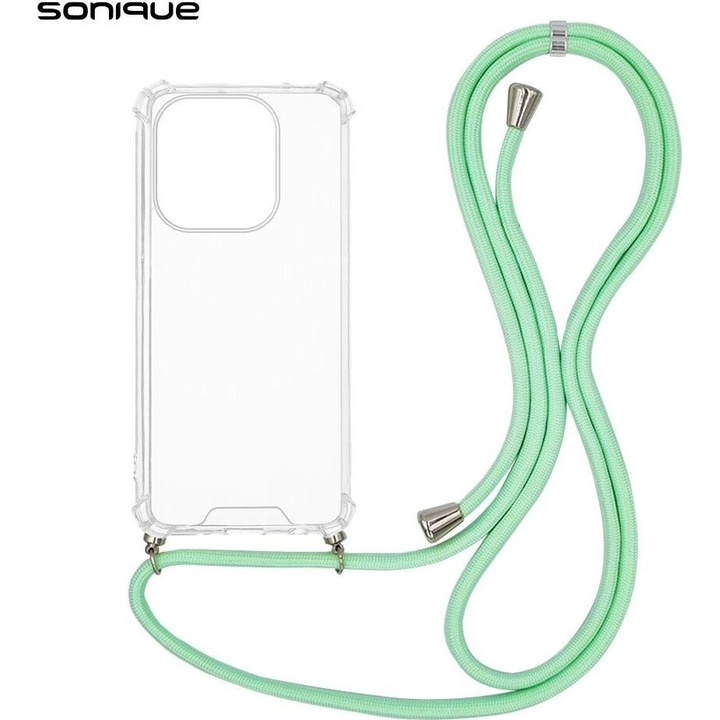 Husa telefon Sonique Armor Clear, antishock, TPU, transparent, pentru Oppo A40