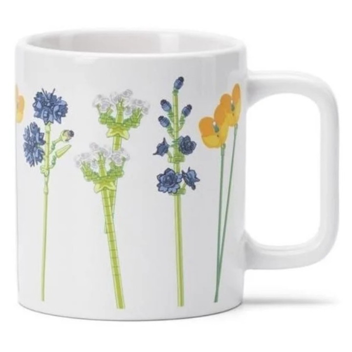 Cana ceramica LEGO - Flori de Camp, 330 ml