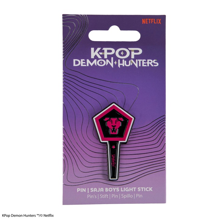 KPop Demon Hunters Saja Boys Light Stick Pin Oficial