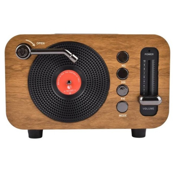 Radio Lamex RETRO MINI MK-267BT Bluetooth, махагон, 13,5x9x6,5cm, с USB кабел