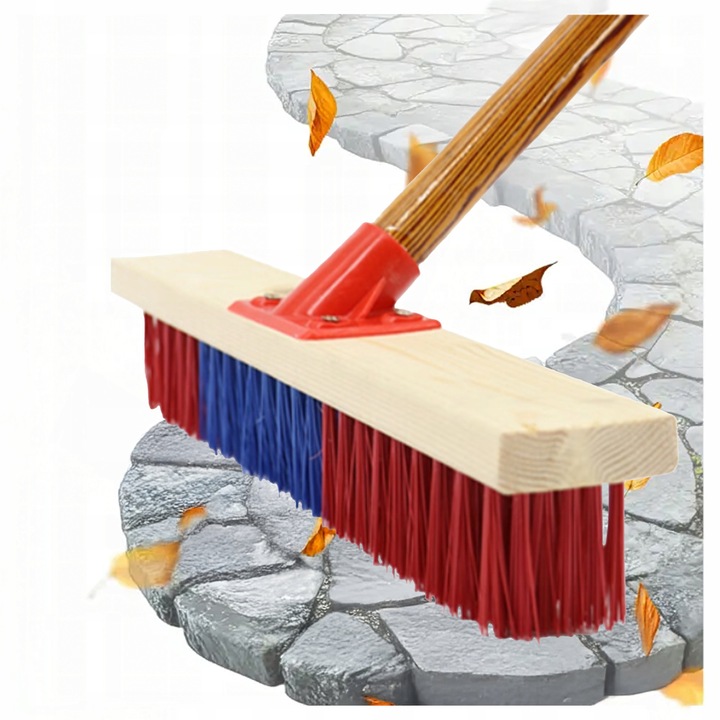 Matura uz casnic, Matisto, 40cm fir PVC suport lemn rosu/albastru