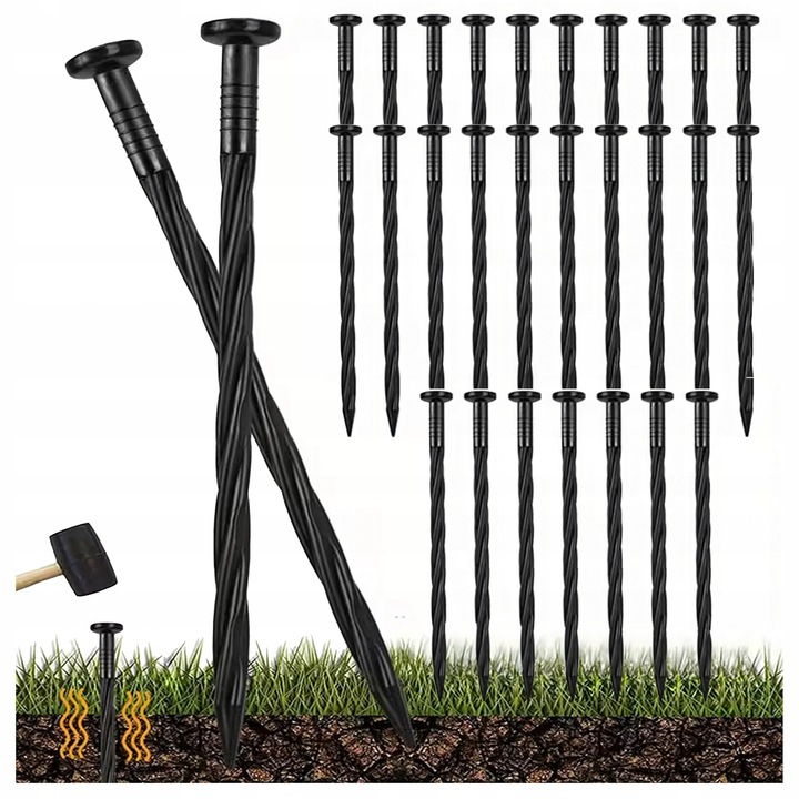 Set coltare fixare agrotesatura, Matisto, 30 buc 15x3.3cm negre