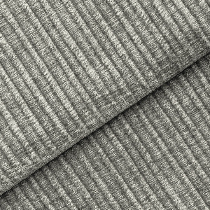 Material tapiterie mobilier Vamos, stofa tip chenille partial ignifugata, culoare gri deschis, latime 140 cm