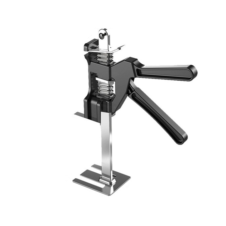 Instrument de ridicare manuala, AFKSMILE, Inaltime reglabila, Suporta 260 kg, Ridicare precisa 0-25 Cm, Portabil, Pentur Montaj, Mobila, Usi, Placi, Otel 45/Aluminiu, 38x7x6cm, Negru