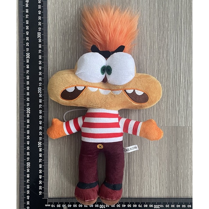 Jucarie de plus Inside Out 2, Lady albastra, monstru cu par galben, 34cm