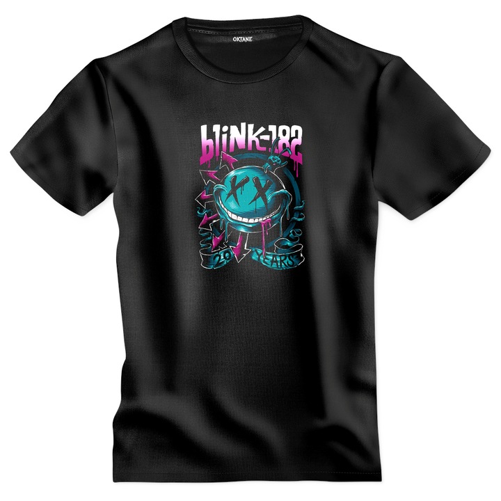Tricou rock Blink 182 model 5 negru XL Oktane