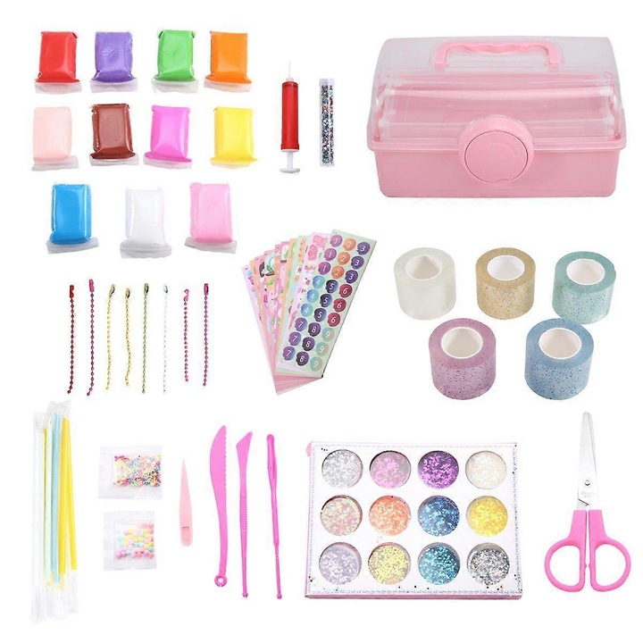 Set complet de benzi adezive nano, benzi duble, jucarie de decomprimare, multicolor