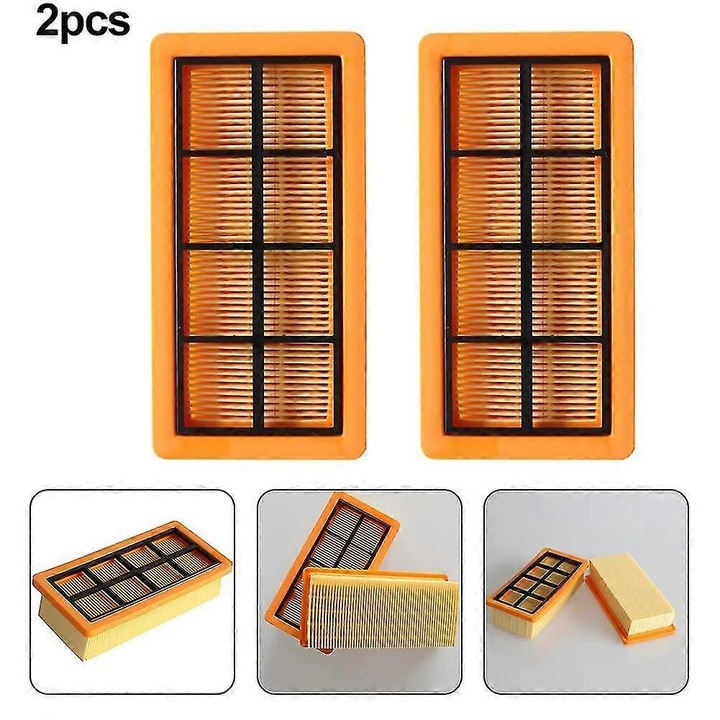 Filtru plisat plat set 2 buc pentru aspirator umed si uscat Karcher 6.415-953.0 25-26s