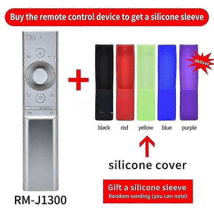 Telecomanda compatibila Samsung 4K Voice BN59-01272A, cu husa, set 25-26s