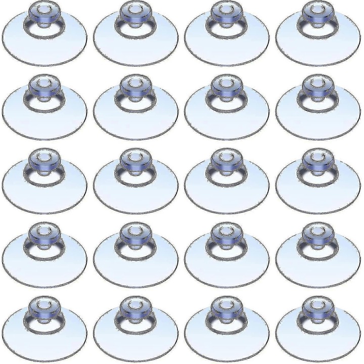 Set de 50 ventuze din plastic 20mm fara carlig pentru exterior