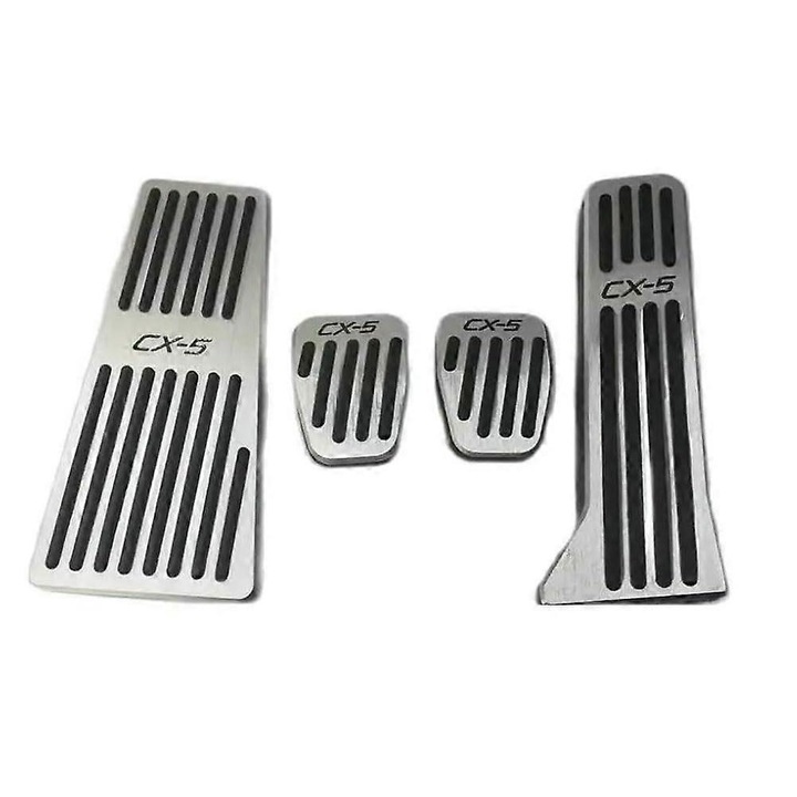 Set de pedale auto din aluminiu pentru Mazda CX5 2013, accesorii antiderapante