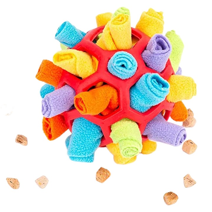 Interaktív játék kutyáknak, plüss labda, puzzle háziállatoknak