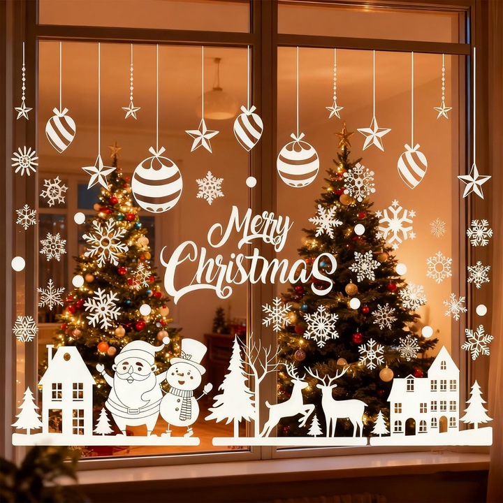 Matricák, ablakmatricák, karácsony, 9 darabos csomag