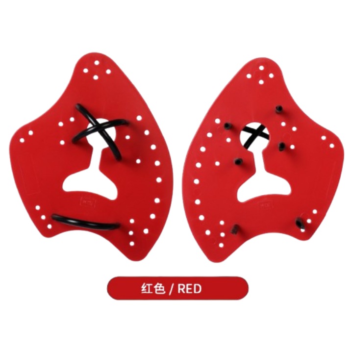 Paddle de antrenament pentru inot, rosu, L