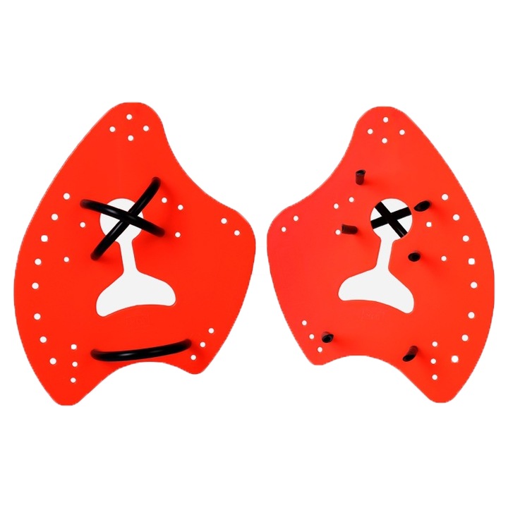 Palete de inot pentru maini, portocalii, marimea S (varsta 8-12 ani)