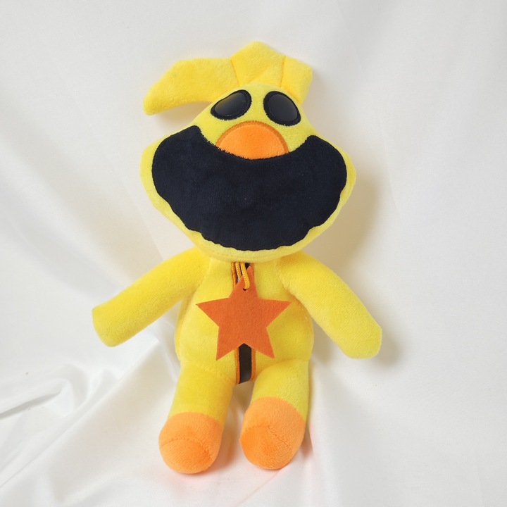 Jucarie de plus, Bobby, pui galben, zambitor, 30x25cm