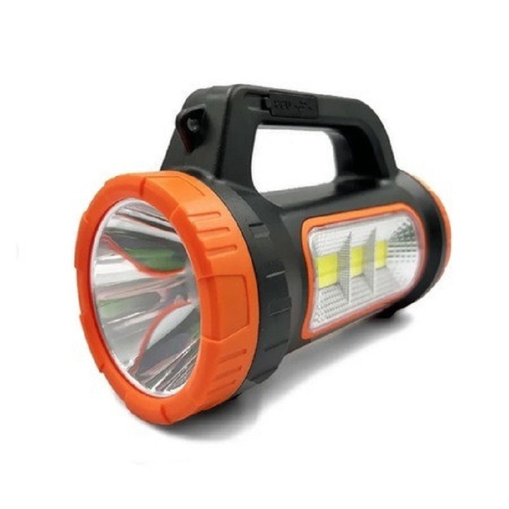 Lanternă solară portocalie sau verde, 5 moduri, 175x83x118mm