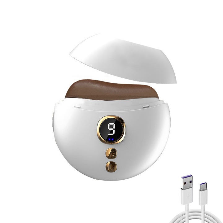 Dispozitiv electric Gua Sha AlpenGlow, cuart roz, incalzit, cu vibratii, design elegant, set complet