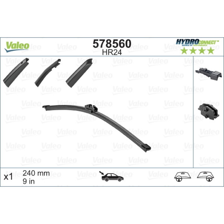Lamela stergator VALEO 578560