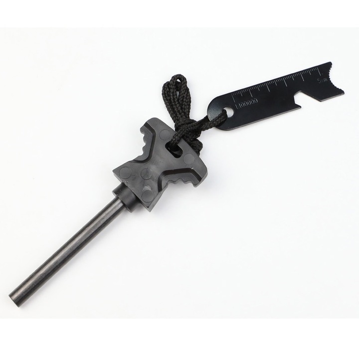 Piatra de aprindere din otel inoxidabil impermeabila, set accesorii camping si drumetii, usor de transportat