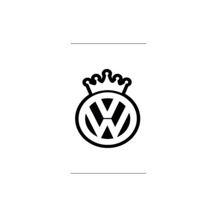 Matrica autó, dekoratív VW Volkswagen Coronita 26 cm, fekete
