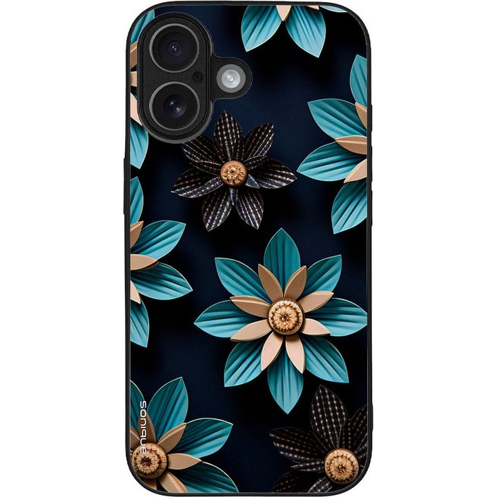 Husa telefon Sonique 3D Flower Series, galben, silicon, antisoc, pentru Apple iPhone 17