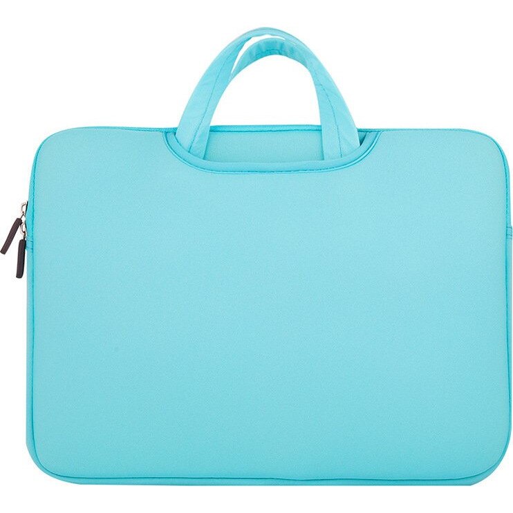 Geanta laptop Hurtel, neopren, 15.6'', impermeabila, albastru deschis, dimensiuni 40x30x2cm