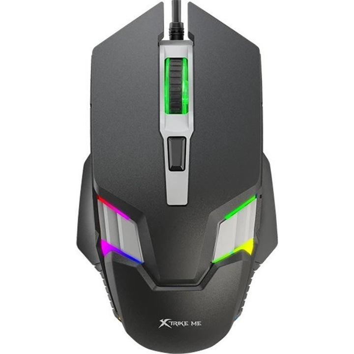 Mouse gaming Xtrike Me GM-110, 3600 dpi, cablu 150 cm, culoare neagra, dimensiuni 124x73x38 mm