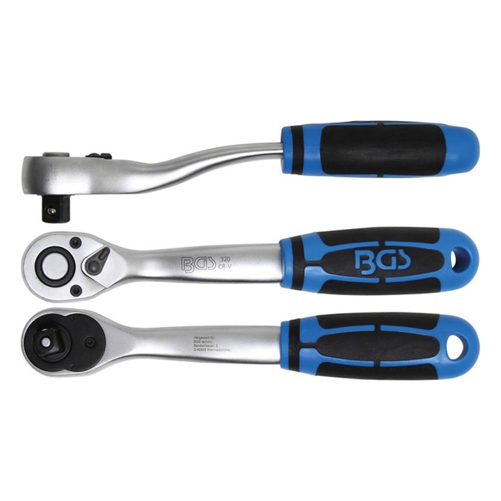 Clichet reversibil, dantura fina, 12, 5 mm (1/2"), BGS 632