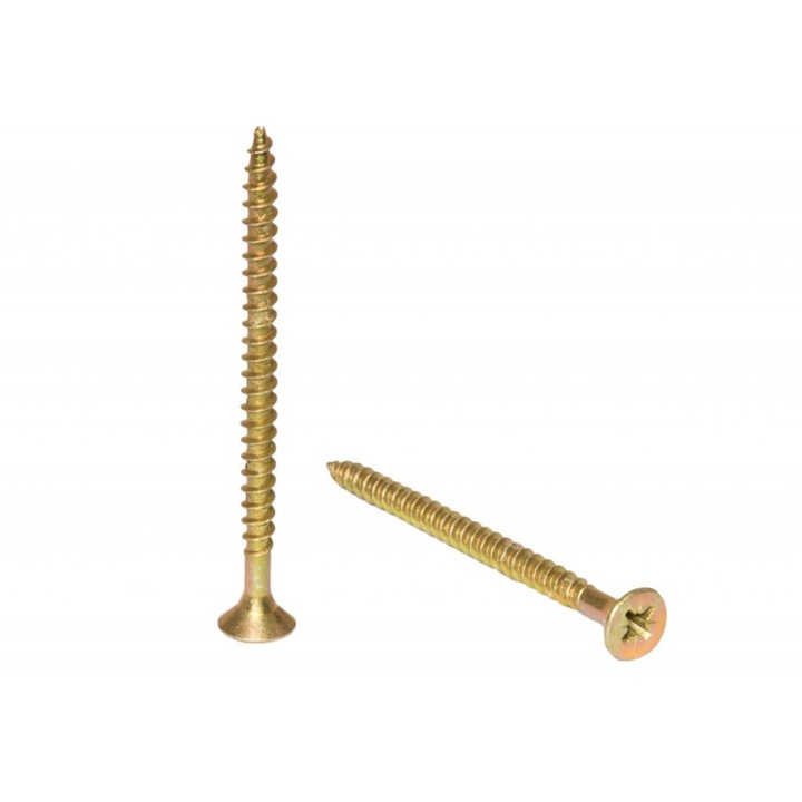 Suruburi pentru lemn cu cap inecat PZ Gecco 6x70 mm otel zincat 50 buc