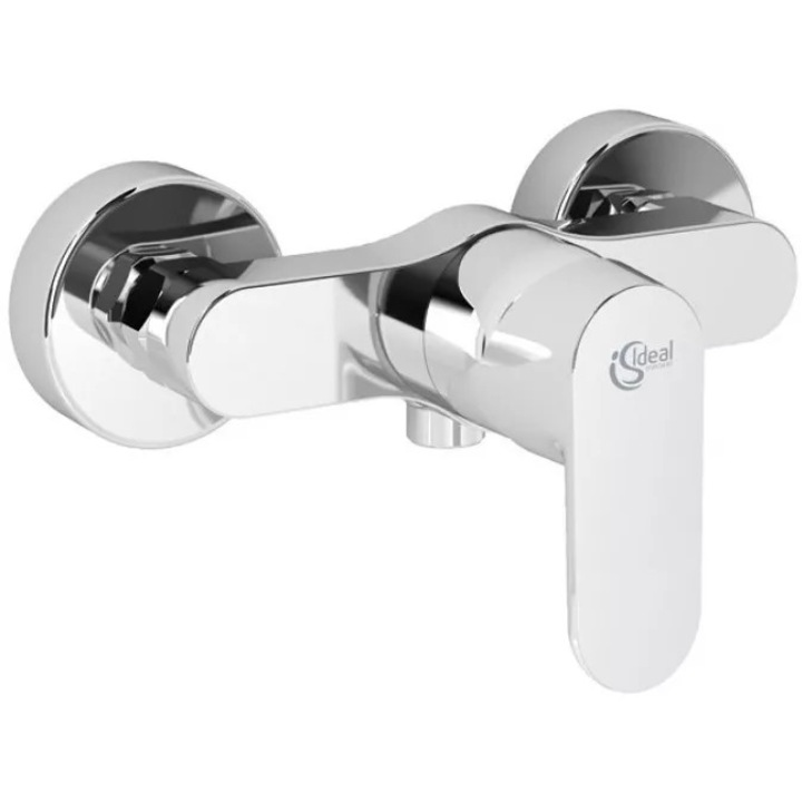 Ideal Standard Vito B0411 zuhanycsaptelep, 1/2'', falon kívüli, egykaros, kerámia betétes, hőmérséklet-korlátozóval, króm